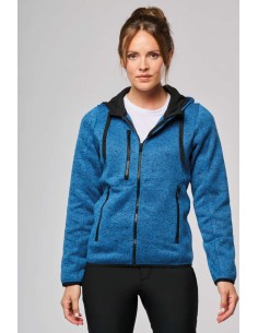 P-PA366-LADIES’ HEATHER HOODED JACKET 2